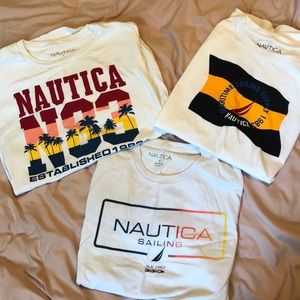 3 Short Sleeve Nautica Tees